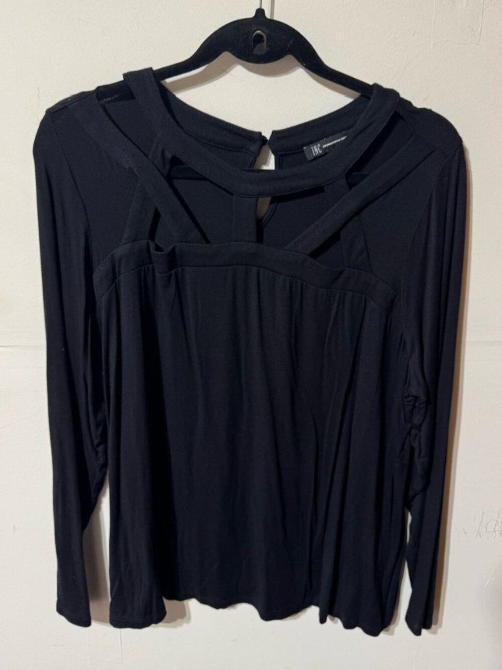 Black Cut Out Top